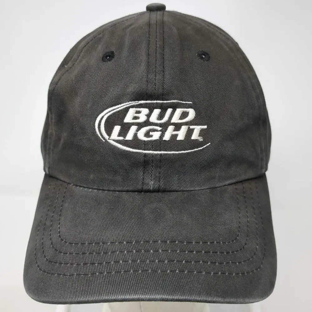 Gray One Size Baseball Cap Bud Light Hockey 30th Anniversary Slideback Hat